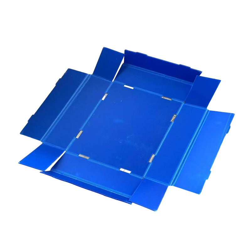 กล่องพลาสติกลูกฟูกพับได้ทนฝุ่นฝาบนและล่าง